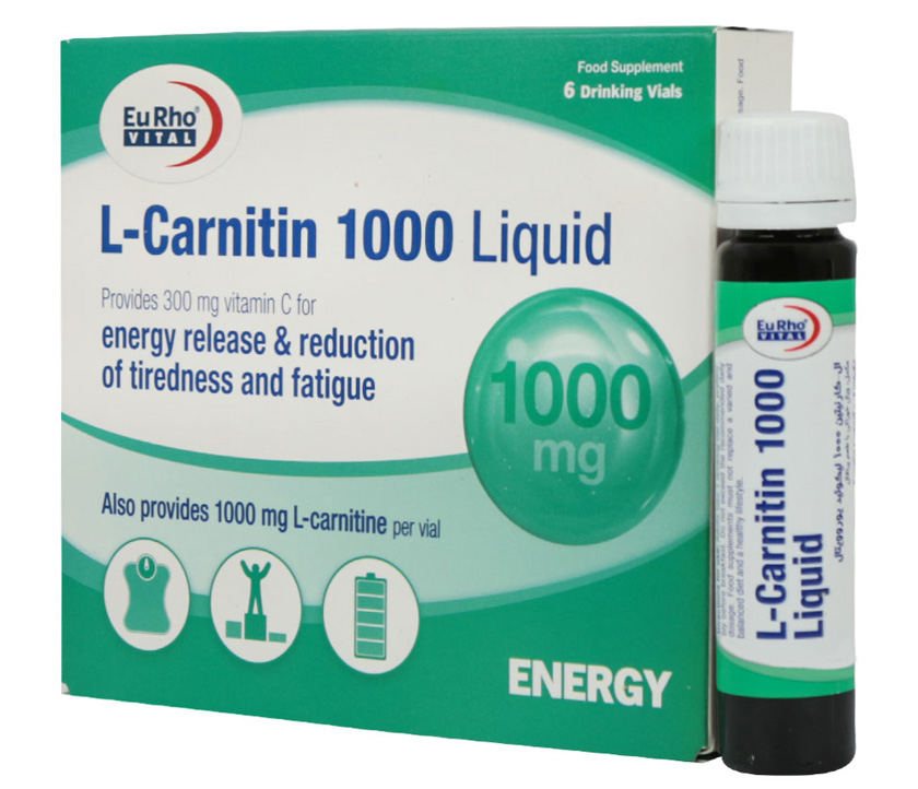 l-carnitine 1000 چیست قیمت و خرید ویال ال کارنیتین 1000 یوروویتال